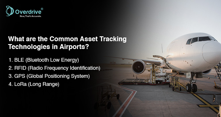 List of common asset tracking technologies in an airport